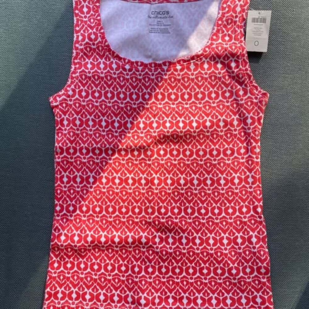 Chico's Tank Top in Orange, Size 0